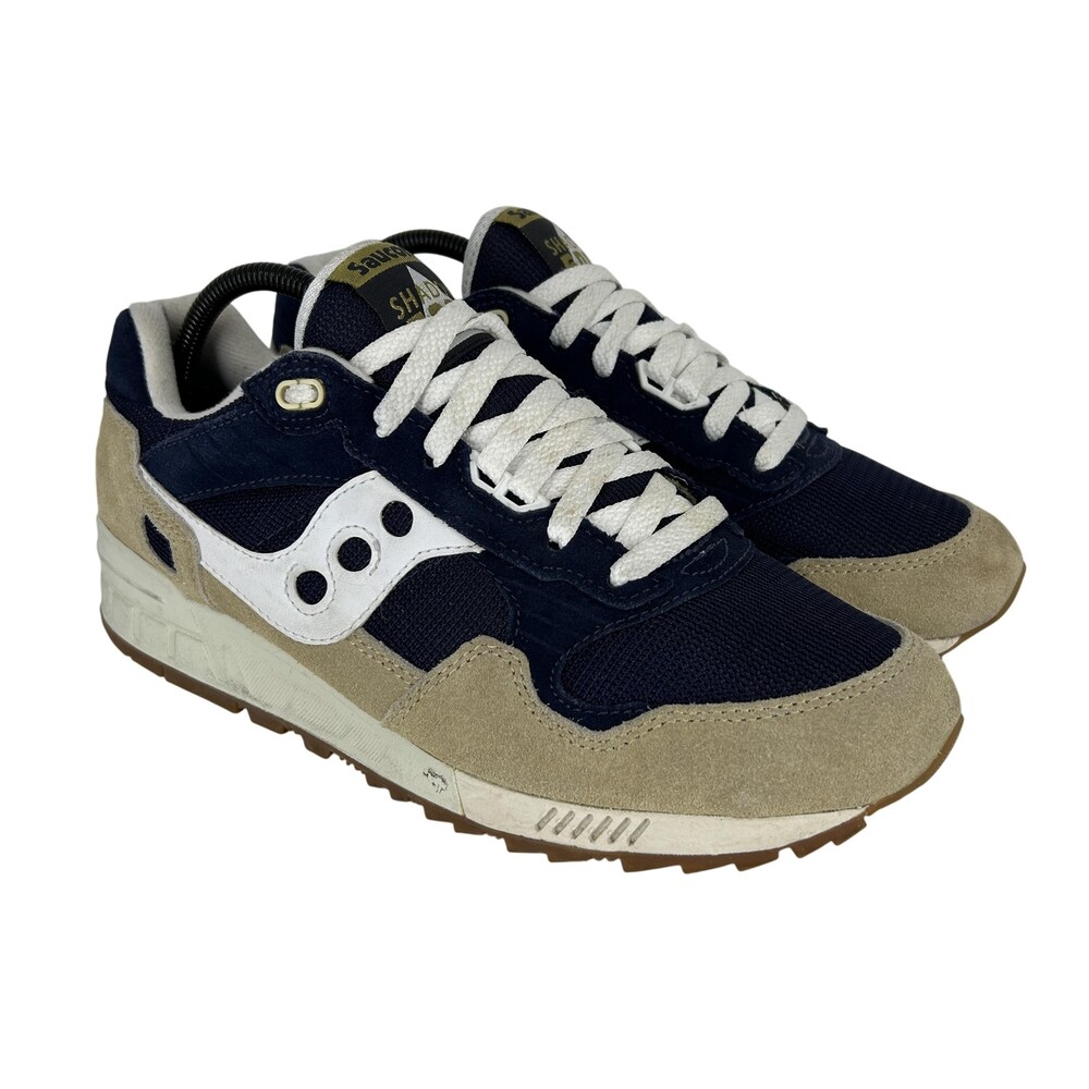 Saucony Shadow 5000 Shoes Mens Size 10 Blue Tan Suede Running Sneakers S70404-20